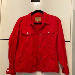 Red Denim Jacket